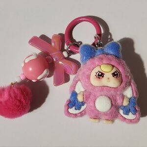 Cute little lafufu keychain or purse charm